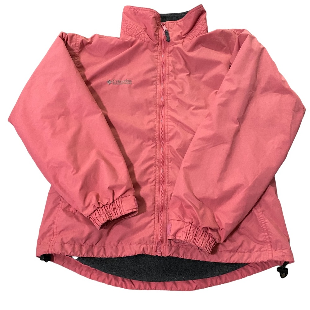 Columbia Ski Snow Jacket Fleece Lined Warm Winter Coat Pink Sz M